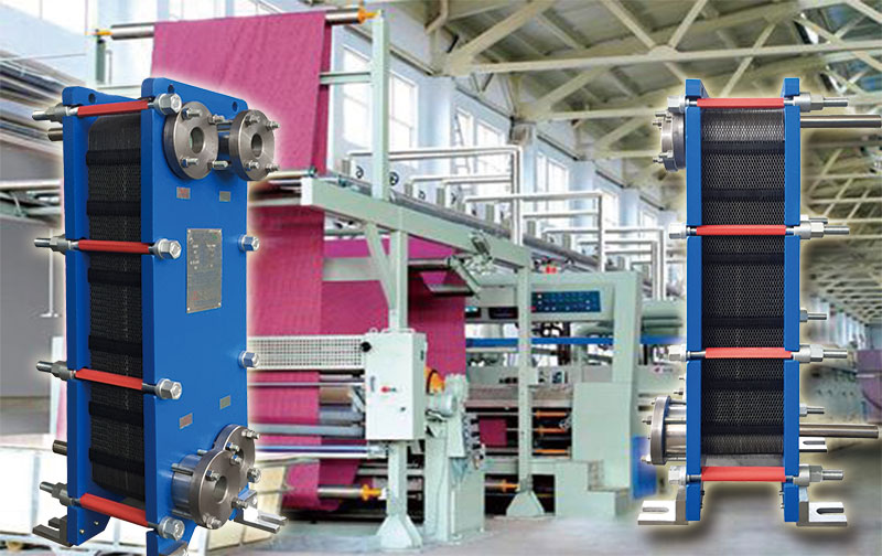 寬信板式換熱器應(yīng)用于印染行業(yè)中